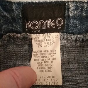 Konnie O Skirts - Vintage 80s Acid Wash Denim Jean Mini Skirt Konnie O Skirts - Vintage 80s Acid Wash Denim Jean Mini Skirt